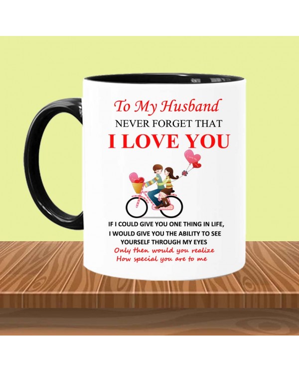 Thank You For Being My Husband Coffee Mug, To My Husband Novelty Ceramic  Tea Cup, Best Gift For Hubby From Wifey On Birthday, Christmas, Valentines,  Father's Day - Bluefink